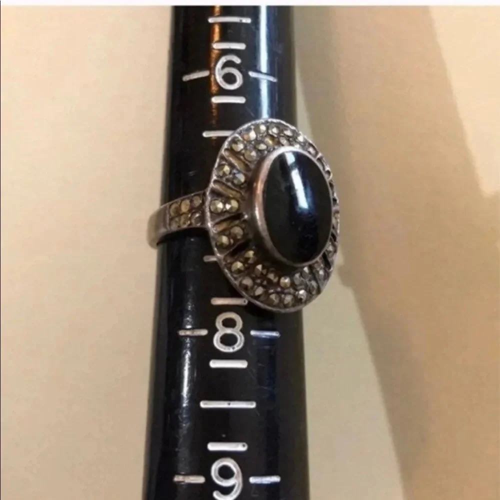 Vintage sterling marcasite